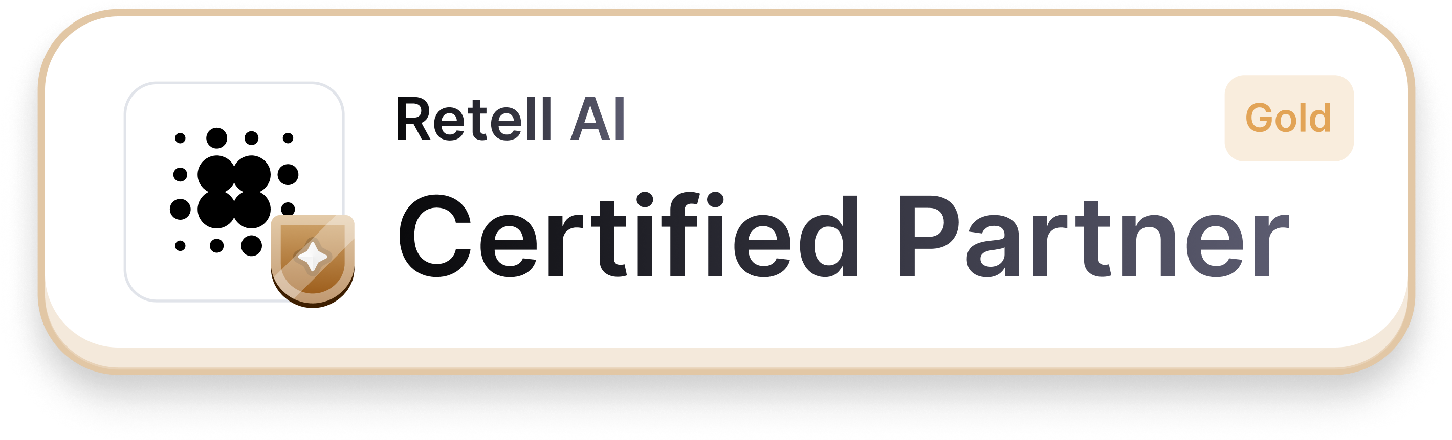 Retell AI Gold Partner Badge